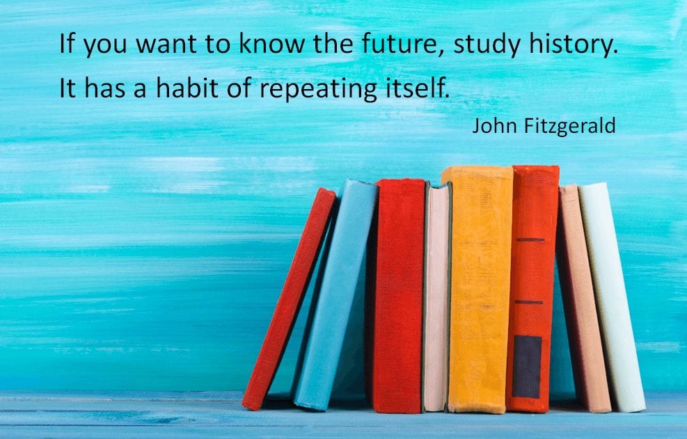 Books and a quote from John Fitzgerald